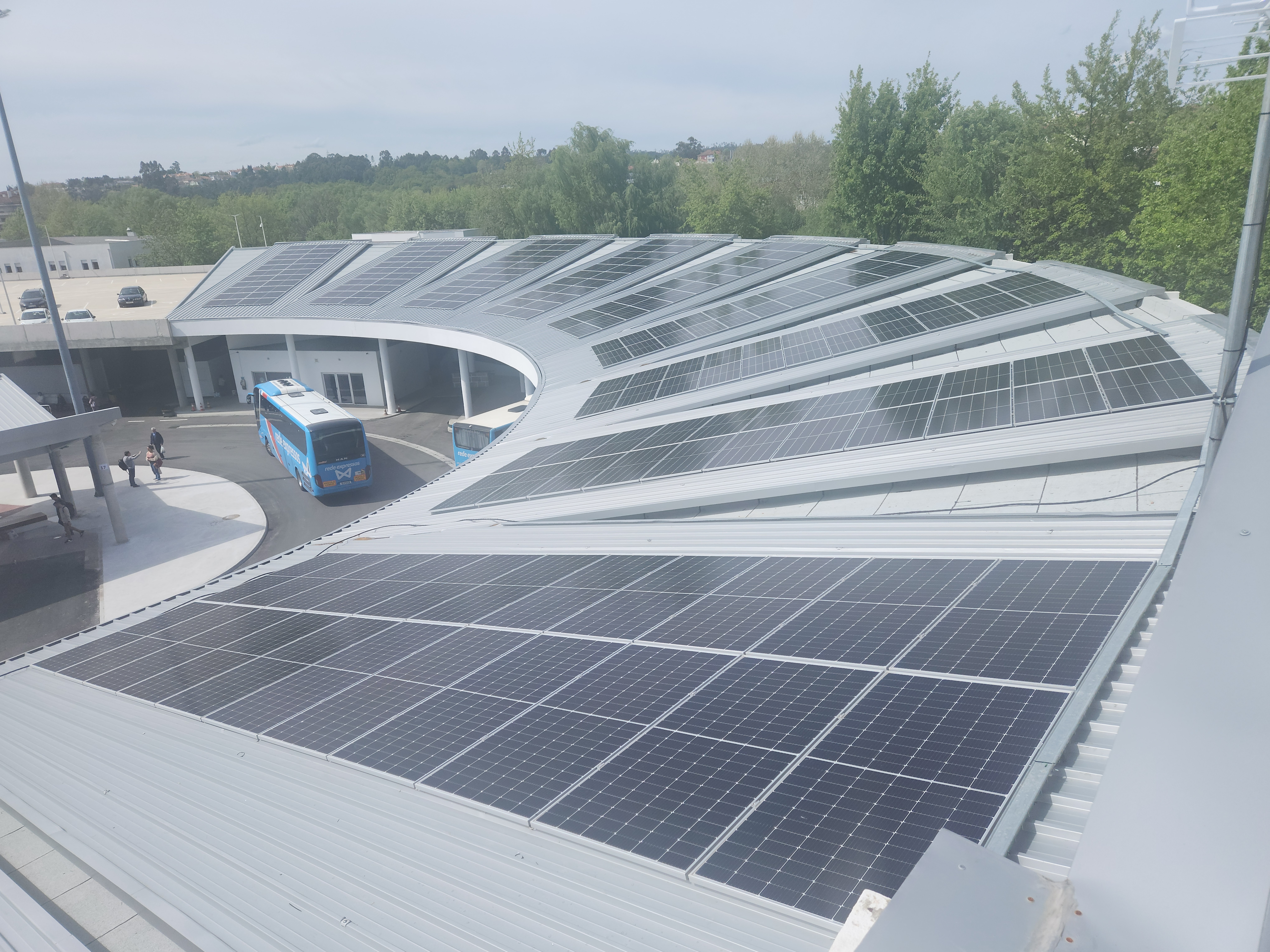 Paineis solares Central Camionagem Viseu